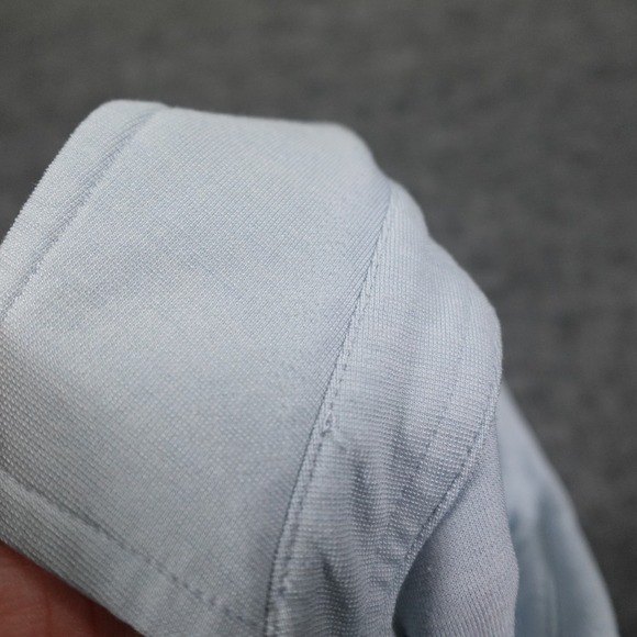 Lululemon Polo Shirt Men's XXL Light Blue Performance Short Sleeve‎ Golf Casual - Picture 13 of 15